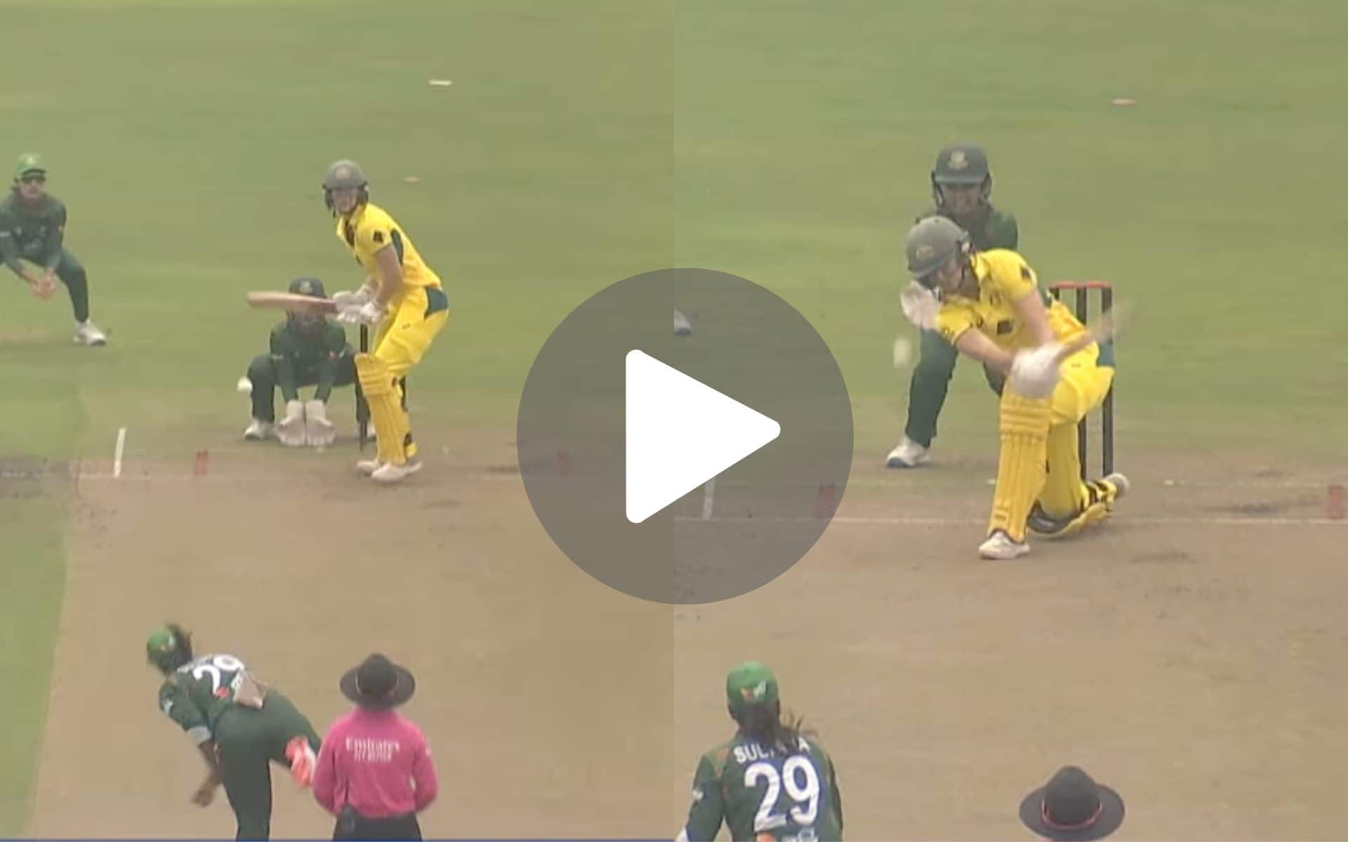 [Watch] No Ellyse Perry Show In Bangladesh As Sultana Khatun Makes Her Bunny